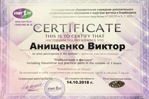 Диплом / сертификат №6 — Анищенко Виктор Сергеевич