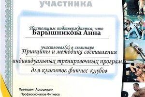 Диплом / сертификат №6 — Сысоева Анна Андреевна