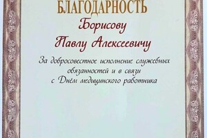 Диплом / сертификат №4 — Борисов Павел Алексеевич