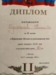 Диплом / сертификат №14 — Булгаков Никита Александрович