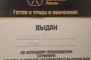 Диплом / сертификат №14 — Дубоделова Анна Владимировна