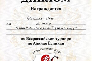 Диплом / сертификат №9 — Фаенков Олег Юрьевич