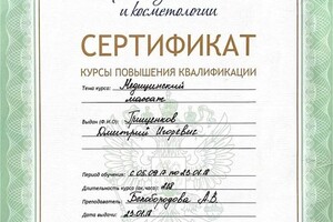 Диплом / сертификат №19 — Грищенков Дмитрий Игоревич