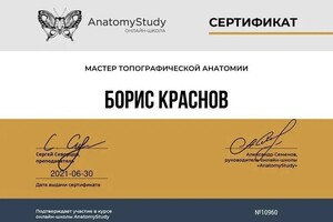 Диплом / сертификат №55 — Краснов Борис Владимирович