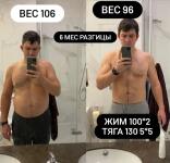 Разница пол года. Первые два месяца тренировались на workout площадке, затем перешли в зал — Кулиев Элмер Теймур оглы