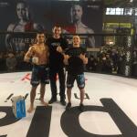 Бойцы команды Indastrials после победных поединков. Один из бойцов Никита Крылов UFC — Лобанов Артём Николаевич