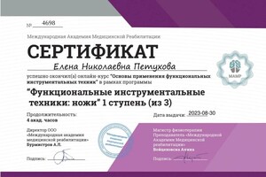 Диплом / сертификат №9 — Петухова Елена Николаевна