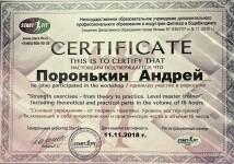 Силовые упражнения в практике, обучение техники выполнения упражнения исходя от вашего опорно-двигательного аппарата — Поронькин Андрей Александрович