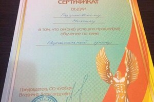 Диплом / сертификат №1 — Пузиновский Михаил Дмитриевич