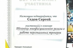 Диплом / сертификат №20 — седов сергей николаевич