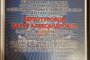 Диплом / сертификат №7 — Верхотурова Дарья Александровна