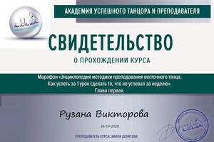 Диплом / сертификат №14 — Викторова Рузана Анасовна