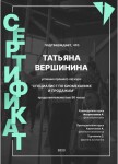 Диплом / сертификат №7 — Вершинина Татьяна Евгеньевна