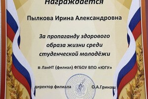 Диплом / сертификат №13 — Диденко Ирина Александровна