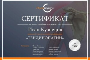 Диплом / сертификат №7 — ИП Кузнецов Иван Викторович