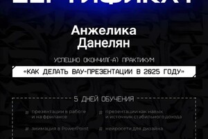 Данелян Анжелика Евгеньевна — Диплом / сертификат №2