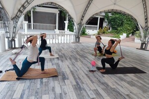 Деревянко Инна Арслановна — Йога на воздухе. Парк Горького. — Портфолио №5