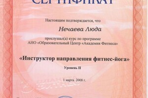 Диплом / сертификат №5 — Нечаева Людмила Александровна