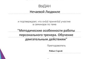 Диплом / сертификат №9 — Нечаева Людмила Александровна