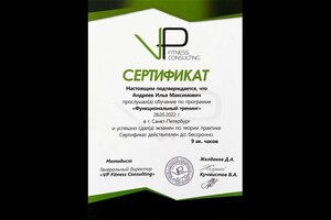 Диплом / сертификат №75 — Андреев Илья Максимович