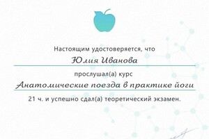 Диплом / сертификат №3 — Иванова Юлия Андреевна