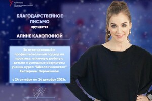 Диплом / сертификат №2 — Какоткина Алина Витальевна