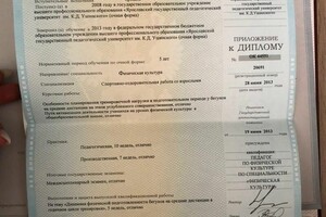 Диплом о высшем образовании в области ФК и С — Лужкова Елена Олеговна