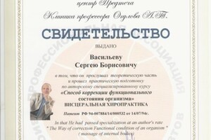 Висцеральная хиропрактика — Васильев Сергей Борисович