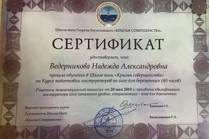 Диплом / сертификат №4 — Ведерникова Надежда Александровна