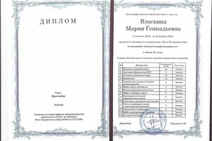 Диплом / сертификат №4 — Власкина Мария Геннадьевна