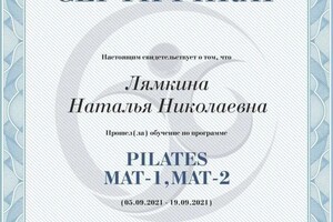 Диплом / сертификат №9 — Лямкина Наталья Николаевна