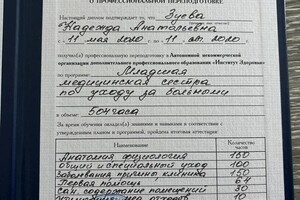 Диплом / сертификат №7 — Зуева Надежда Анатольевна