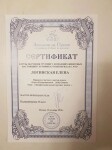 Диплом / сертификат №14 — Логинская Елена Павловна