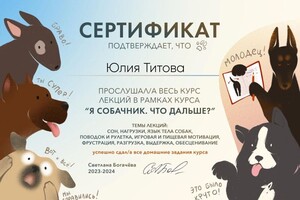 Диплом / сертификат №5 — Титова Юлия Андреевна